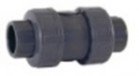 Клапан обратный ПВХ 40  (клеевой, резиновая пружина) PVC-U, PN10 - AGRO96.RU