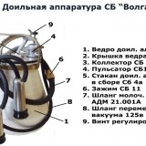 Аппаратура доильная в ведро "Волга" в сборе - AGRO96.RU