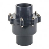 Клапан обратный ПВХ 40  (клеевой, лепестковый поворотный) PVC-U, PN10 - AGRO96.RU