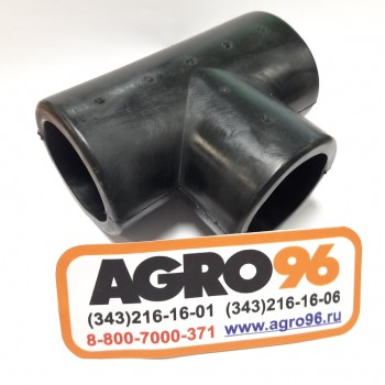 Тройник молочный резиновый ф 50 - AGRO96.RU