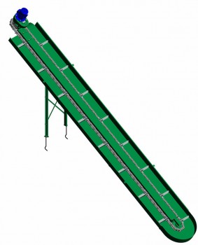 Транспортер навозоуборочный ТСН-3.0Б наклонный - AGRO96.RU