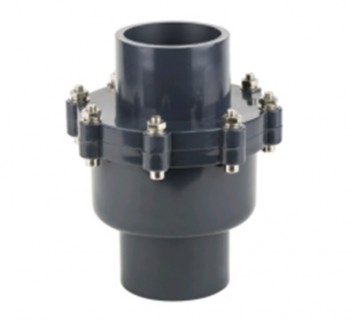 Клапан обратный ПВХ 50  (клеевой, лепестковый поворотный) PVC-U, PN10 - AGRO96.RU